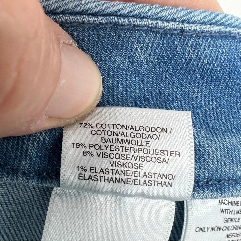 Rachel Rachel Roy Medium Blue Wash Button Placket A-Line Mini Denim Jean Skirt - Picture 3 of 13
